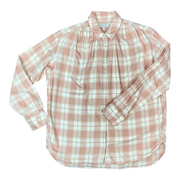 Madewell plaid oversized button down - Picture 3 of 6
